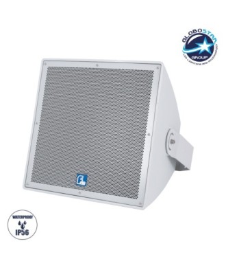 GloboStar® FDB LT215T 98010 Facilities Speaker - Παθητικό Ηχείο Εγκαταστάσεων Επιτοίχιο με Μετασχηματιστή 100V & 8Ω - 400W RMS (1600W Peak) - 1 x 15" Inches LF & 1 x 1.4" Inches HF - Αδιάβροχο IP56 - Λευκό - Μ49.9 x Π52 x Υ50cm